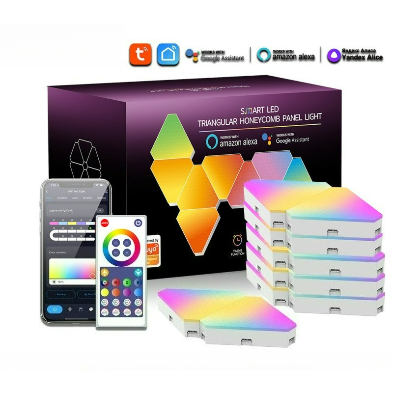 Smart Garden Light Controller - Lampada da Parete a Pannello Triangolare
