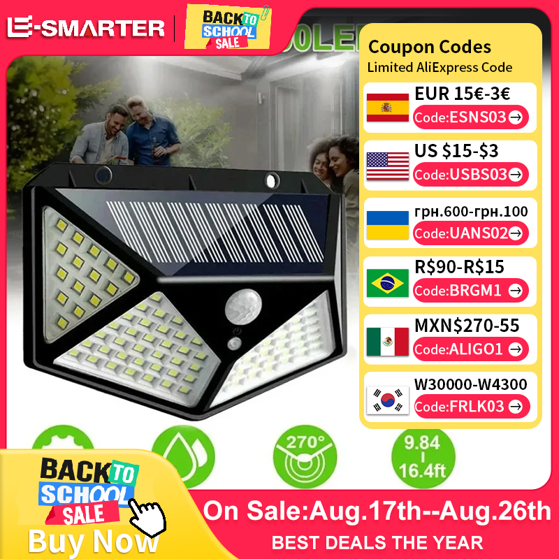 Smart Garden Solar Lights - 1/2/4/6 pezzi 100 luci da parete