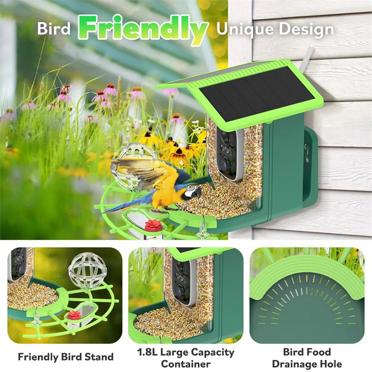 Smart Garden Video - Telecamera per Alimentatore Uccelli ABPP con