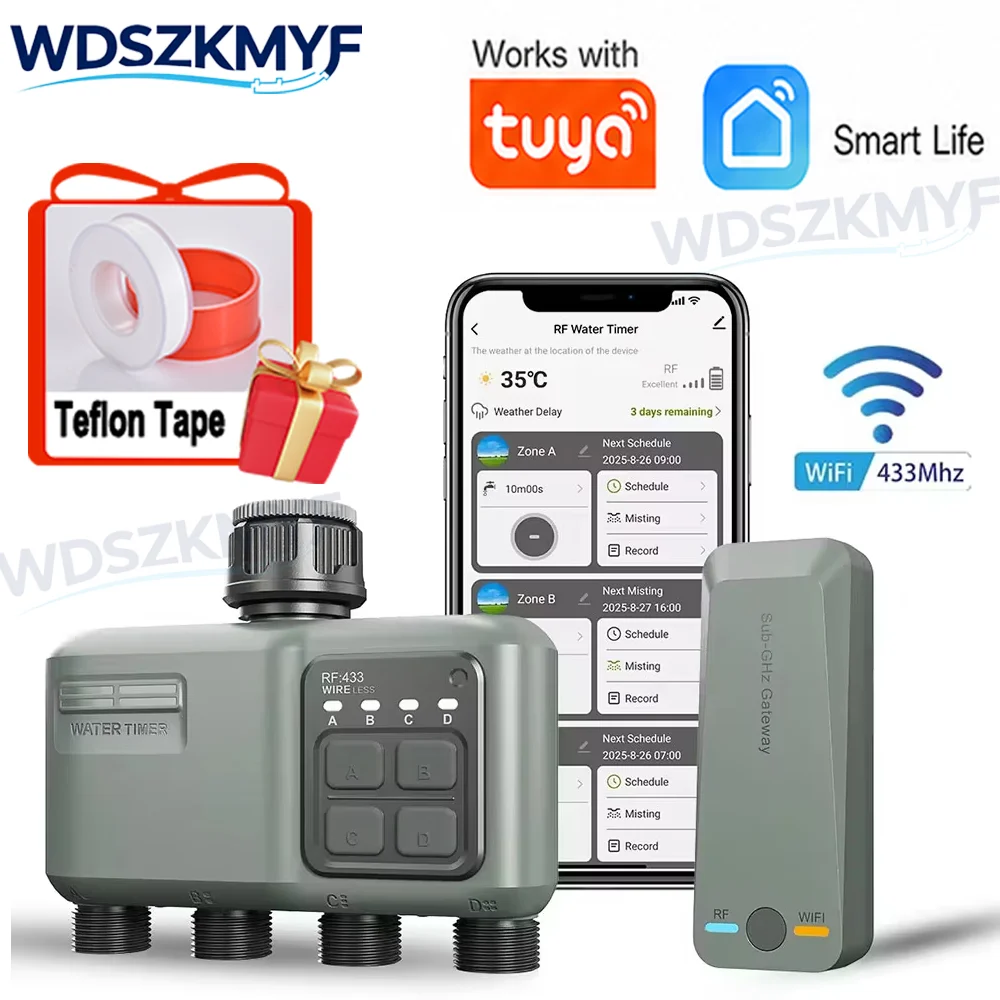 Smart Garden Lock - Timer per Irrigazione Smart WiFi RF433