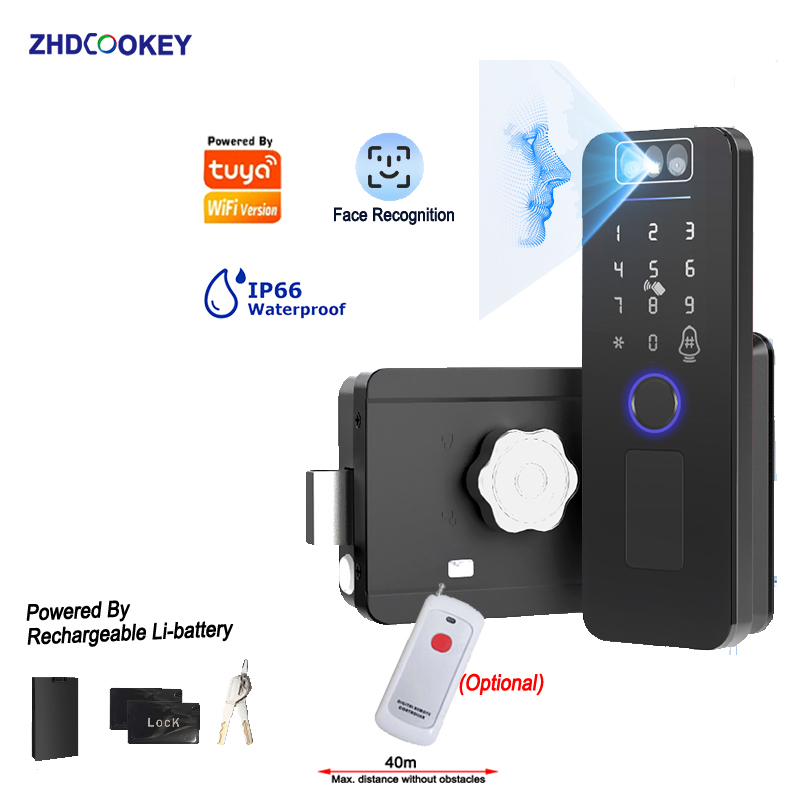 Smart Garden Lock - Tuya Wifi SmartLife 3D Riconoscimento facciale