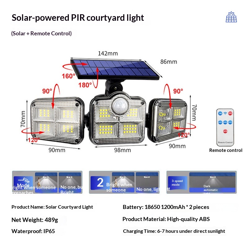 Smart Garden Solar Lights - Lampada Solare a 3 Teste con