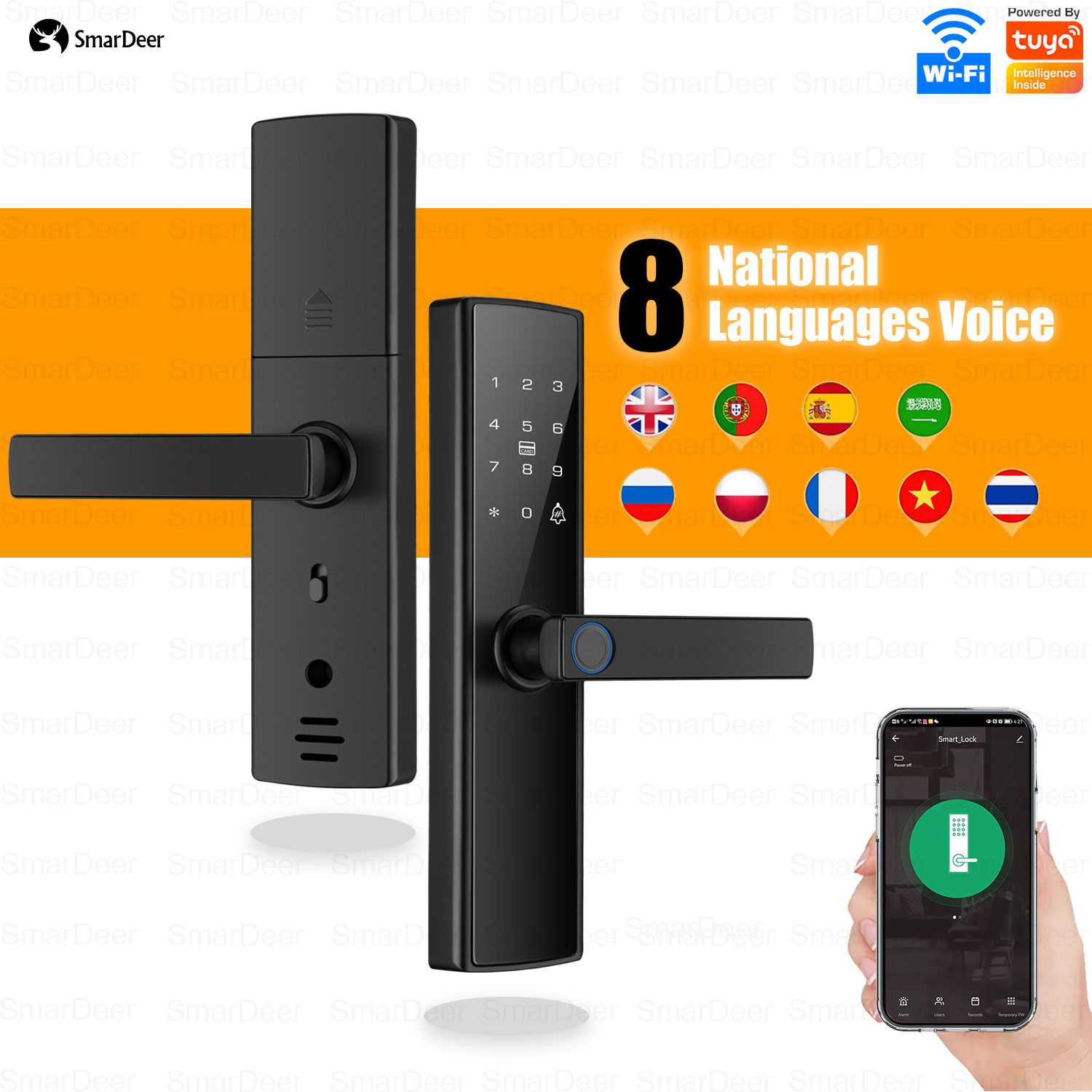 Smart Garden Lock - SmarDeer serratura elettronica Tuya Smart Lock