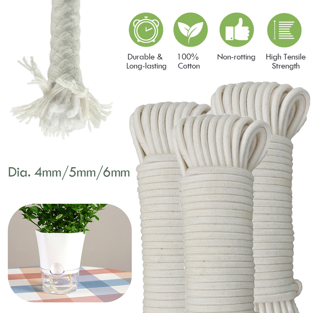 Smart Garden Sensors - 4/5/6mm autoirrigante cotone stoppino cavo piante