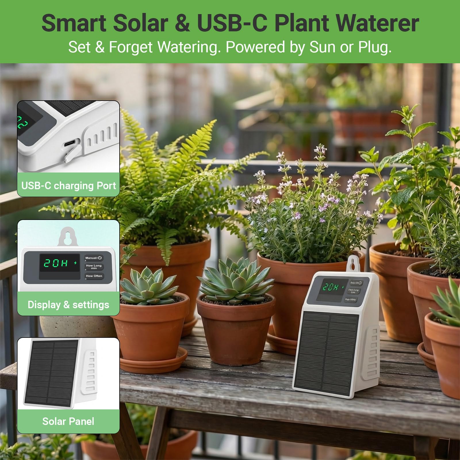 Sistema di irrigazione solare  - Smart Garden Sensors recensione e prezzo