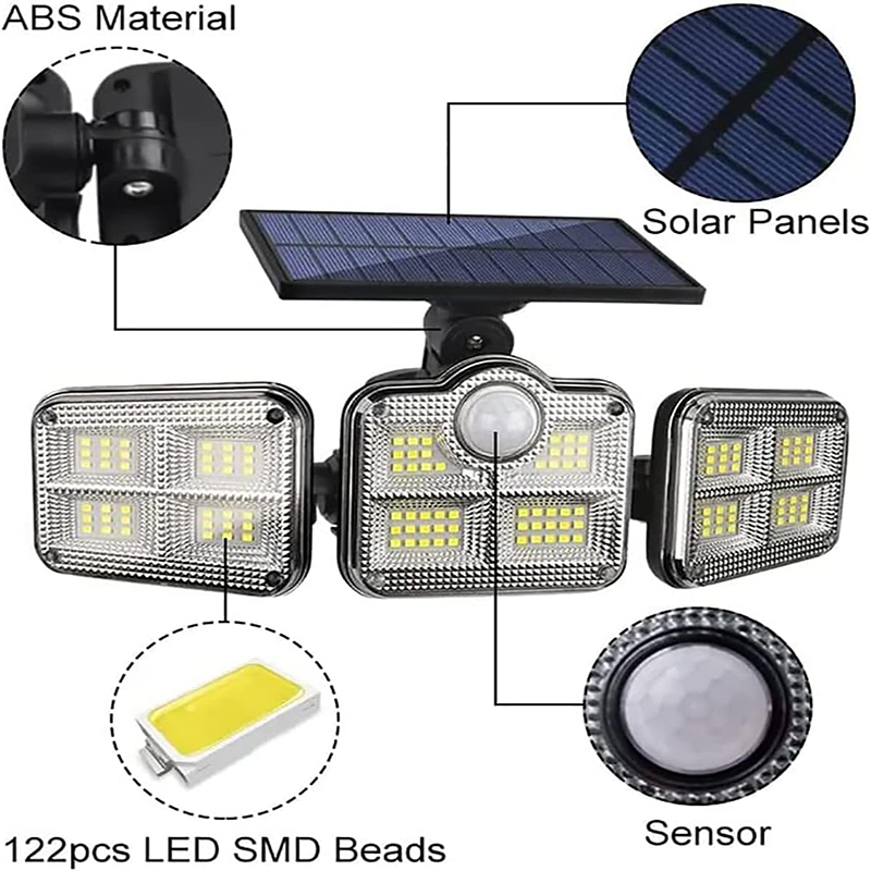 Lampada Solare a 3 Teste con S - Smart Garden Solar Lights recensione e prezzo